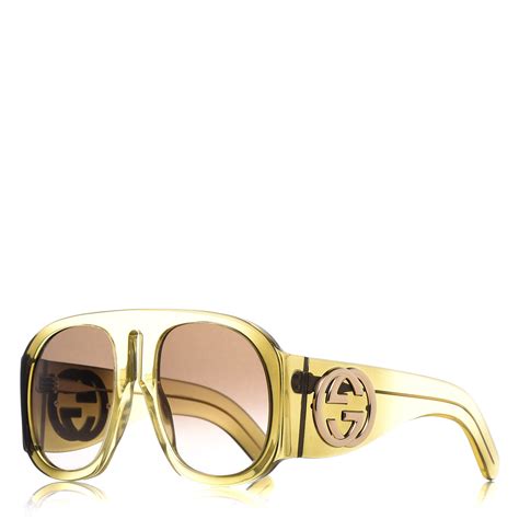 gucci yellowface|yellow Gucci sunglasses.